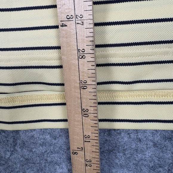 FOOTJOY FJ Golf Shirt Men's Size Medium Striped Yellow "Old Greenwood" - Picture 9 of 9